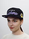 Бейсболка MITCHELL NESS арт. HHSS3280-LALYYPPPBLCK Los Angeles Lakers NBA (черный)